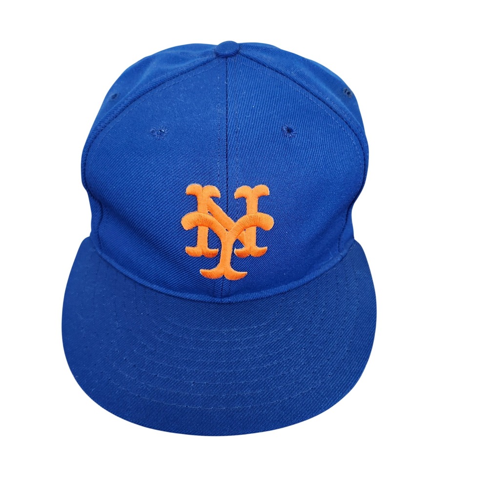 Vintage Annco New York Mets MLB Snapback Hat Blue Orange Made USA Baseball Cap